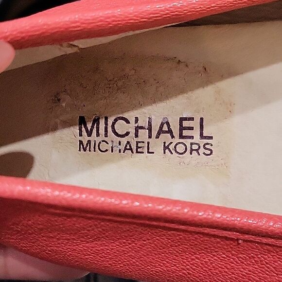 Michael Kors Hamilton Loafer Slip-On Moccasin Shoes Watermelon Women's Size 6M - Picture 10 of 11